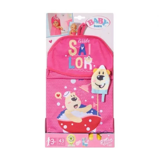 Set prosop baie si sapun de jucarie pentru papusa Baby Born Set prosop baie si sapun de jucarie pentru papusa Baby Born