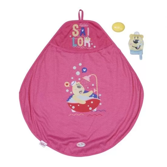 Set prosop baie si sapun de jucarie pentru papusa Baby Born Set prosop baie si sapun de jucarie pentru papusa Baby Born