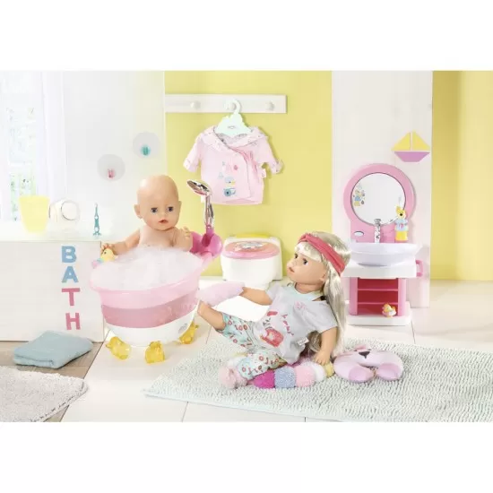 Toaleta cu efecte sonore pentru papusa Baby Born Toaleta cu efecte sonore pentru papusa Baby Born