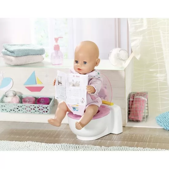 Toaleta cu efecte sonore pentru papusa Baby Born Toaleta cu efecte sonore pentru papusa Baby Born