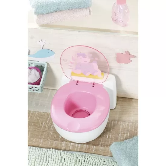 Toaleta cu efecte sonore pentru papusa Baby Born Toaleta cu efecte sonore pentru papusa Baby Born