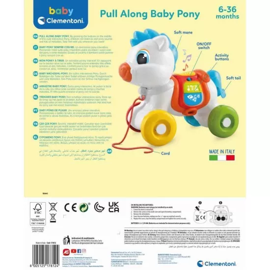 Ponei interactiv de tras Baby Clementoni Ponei interactiv de tras Baby Clementoni