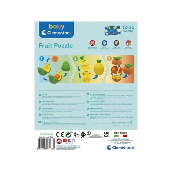 Set de joaca logic Baby Clementoni - Asambleaza fructele