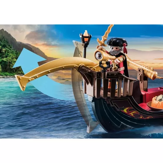 Playmobil Novelmore - Banditi Burnham si nava de foc Playmobil Novelmore - Banditi Burnham si nava de foc