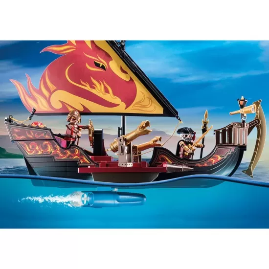 Playmobil Novelmore - Banditi Burnham si nava de foc Playmobil Novelmore - Banditi Burnham si nava de foc