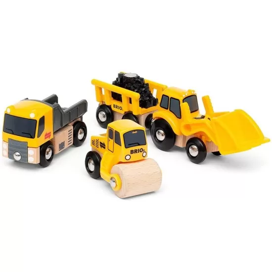 Set 3 vehicule de constructii BRIO Set 3 vehicule de constructii BRIO