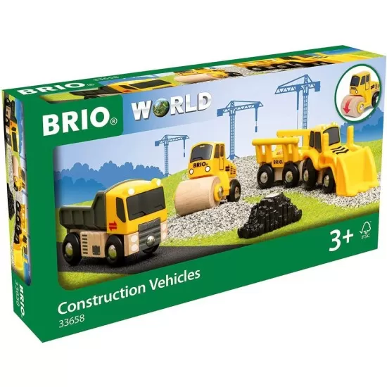 Set 3 vehicule de constructii BRIO Set 3 vehicule de constructii BRIO