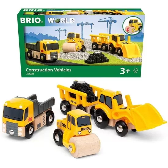 Set 3 vehicule de constructii BRIO Set 3 vehicule de constructii BRIO