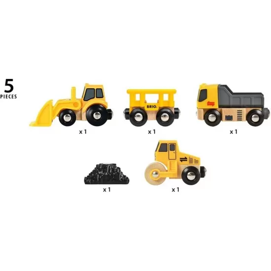 Set 3 vehicule de constructii BRIO Set 3 vehicule de constructii BRIO