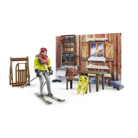 Set de joaca Bruder - Cabana montana cu snowmobil Set de joaca Bruder - Cabana montana cu snowmobil
