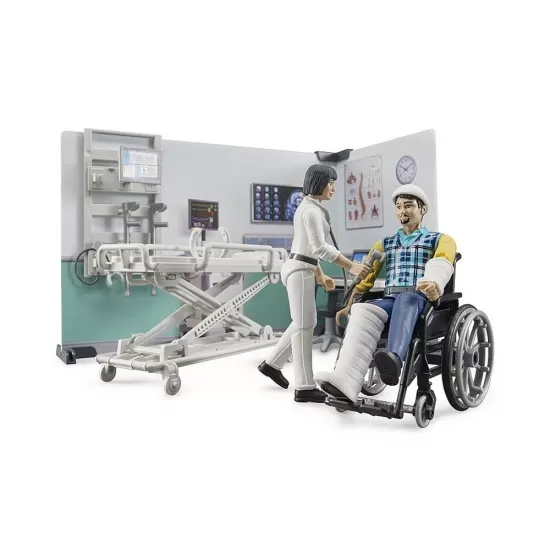Set de joaca Bruder - Camera de spital cu pacient