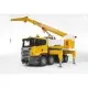 Camion cu macara Scania R-Series Liebherr cu lumini si sunete Bruder Camion cu macara Scania R-Series Liebherr cu lumini si sunete Bruder