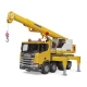 Camion cu macara Bruder Scania Super 560R Liebherr cu lumini si sunete Camion cu macara Bruder Scania Super 560R Liebherr cu lumini si sunete
