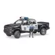 Camion de politie RAM 2500 cu politist si accesorii Bruder Camion de politie RAM 2500 cu politist si accesorii Bruder