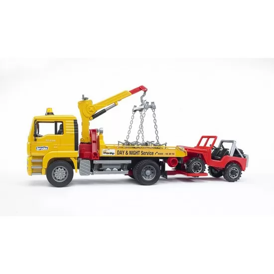 Camion de tractare MAN TGA si vehicul de teren Bruder Camion de tractare MAN TGA si vehicul de teren Bruder