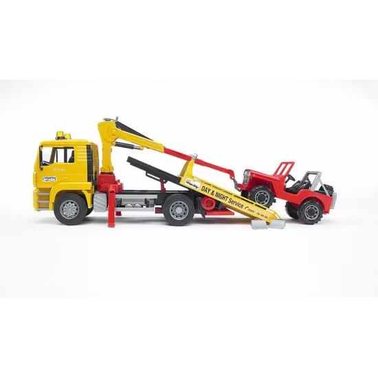 Camion de tractare MAN TGA si vehicul de teren Bruder Camion de tractare MAN TGA si vehicul de teren Bruder