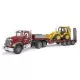 Camion incarcare Mack Granite si buldoexcavator JCB 4CX Bruder Camion incarcare Mack Granite si buldoexcavator JCB 4CX Bruder