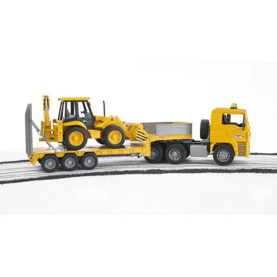 Camion incarcare MAN TGA si buldoexcavator JCB 4CX Bruder Camion incarcare MAN TGA si buldoexcavator JCB 4CX Bruder