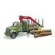 Camion lemne Mack Granite cu macara de incarcare, graifer si 3 busteni Bruder Camion lemne Mack Granite cu macara de incarcare, graifer si 3 busteni Bruder