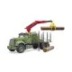 Camion lemne Mack Granite cu macara de incarcare, graifer si 3 busteni Bruder Camion lemne Mack Granite cu macara de incarcare, graifer si 3 busteni Bruder