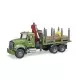 Camion lemne Mack Granite cu macara de incarcare, graifer si 3 busteni Bruder Camion lemne Mack Granite cu macara de incarcare, graifer si 3 busteni Bruder