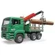 Camion lemne MAN TGA cu macara de incarcare si 3 busteni Bruder Camion lemne MAN TGA cu macara de incarcare si 3 busteni Bruder