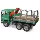 Camion lemne MAN TGA cu macara de incarcare si 3 busteni Bruder Camion lemne MAN TGA cu macara de incarcare si 3 busteni Bruder