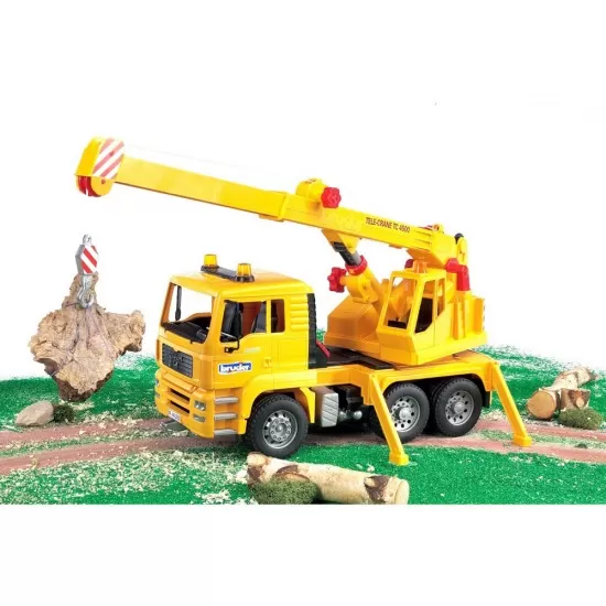 Camion MAN TGA cu macara Bruder Camion MAN TGA cu macara Bruder