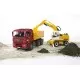 Camion MAN TGA si excavator Liebherr Bruder