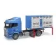 Camion transport bovine Scania R-Series si o vita Bruder