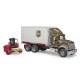 Camion UPS Mack Granite cu stivuitor Bruder Camion UPS Mack Granite cu stivuitor Bruder