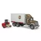 Camion UPS Mack Granite cu stivuitor Bruder Camion UPS Mack Granite cu stivuitor Bruder