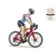 Figurina ciclist cu bicicleta de curse Bruder Figurina ciclist cu bicicleta de curse Bruder