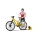 Figurina ciclista cu bicicleta de munte Bruder Figurina ciclista cu bicicleta de munte Bruder