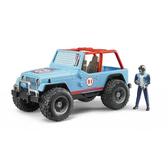 Jeep Cross Country de curse albastru Bruder Jeep Cross Country de curse albastru Bruder