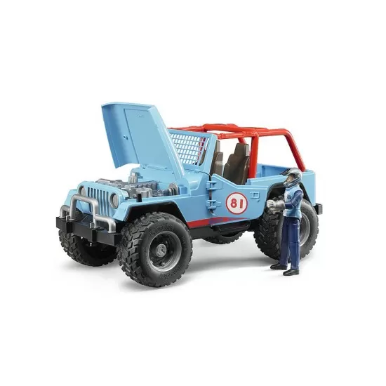 Jeep Cross Country de curse albastru Bruder Jeep Cross Country de curse albastru Bruder