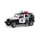 Jeep Wrangler Unlimited Rubicon de politie cu sirena si figurina Jeep Wrangler Unlimited Rubicon de politie cu sirena si figurina