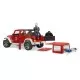 Jeep Wrangler Unlimited Rubicon de pompieri cu figurina Bruder Jeep Wrangler Unlimited Rubicon de pompieri cu figurina Bruder