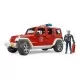 Jeep Wrangler Unlimited Rubicon de pompieri cu figurina Bruder Jeep Wrangler Unlimited Rubicon de pompieri cu figurina Bruder