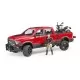 Masina de teren RAM 2500 Bruder cu motocicleta Scrambler Ducati Desert si sofer Masina de teren RAM 2500 Bruder cu motocicleta Scrambler Ducati Desert si sofer