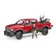 Masina de teren RAM 2500 Bruder cu motocicleta Scrambler Ducati Desert si sofer Masina de teren RAM 2500 Bruder cu motocicleta Scrambler Ducati Desert si sofer