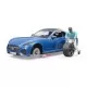Masina decapotabila Roadster cu sofer Bruder Masina decapotabila Roadster cu sofer Bruder