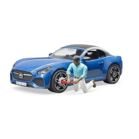 Masina decapotabila Roadster cu sofer Bruder Masina decapotabila Roadster cu sofer Bruder