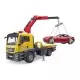 Masina tractare MAN TGS cu masina Roadster cu lumini si sunete Masina tractare MAN TGS cu masina Roadster cu lumini si sunete