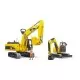 Mini excavator CAT cu muncitor Bruder Mini excavator CAT cu muncitor Bruder