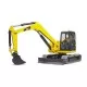 Mini excavator CAT cu muncitor Bruder Mini excavator CAT cu muncitor Bruder