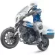 Motocicleta de politie Scrambler Ducati si politist Bruder Motocicleta de politie Scrambler Ducati si politist Bruder