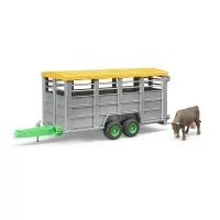 Remorca pentru animale cu figurina vaca Bruder