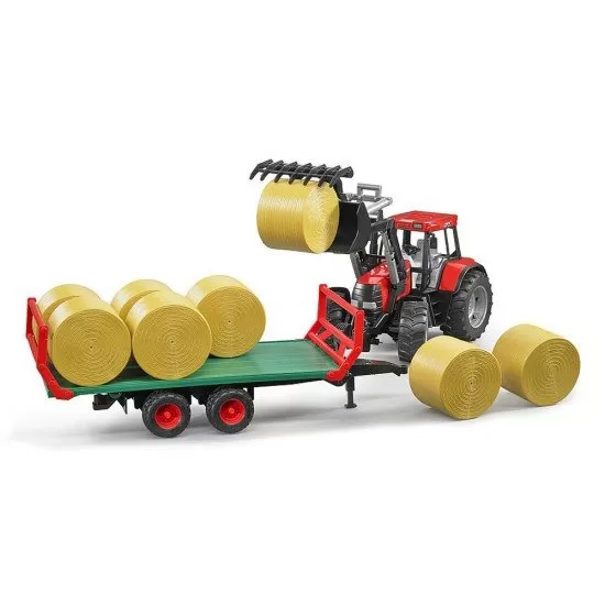 Remorca transport baloti cu 8 baloti rotunzi Bruder