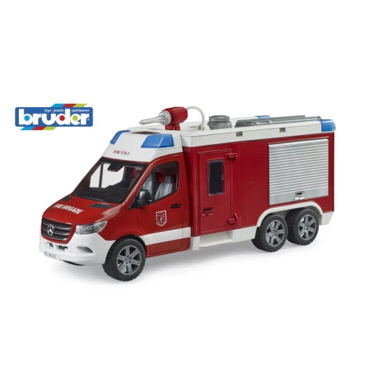 Masina de pompieri Bruder Sprinter Mercedes Benz cu sirena si pompa de apa Masina de pompieri Bruder Sprinter Mercedes Benz cu sirena si pompa de apa